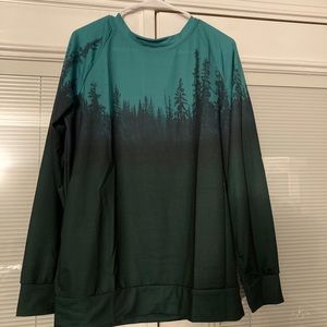 Forest print long sleeve